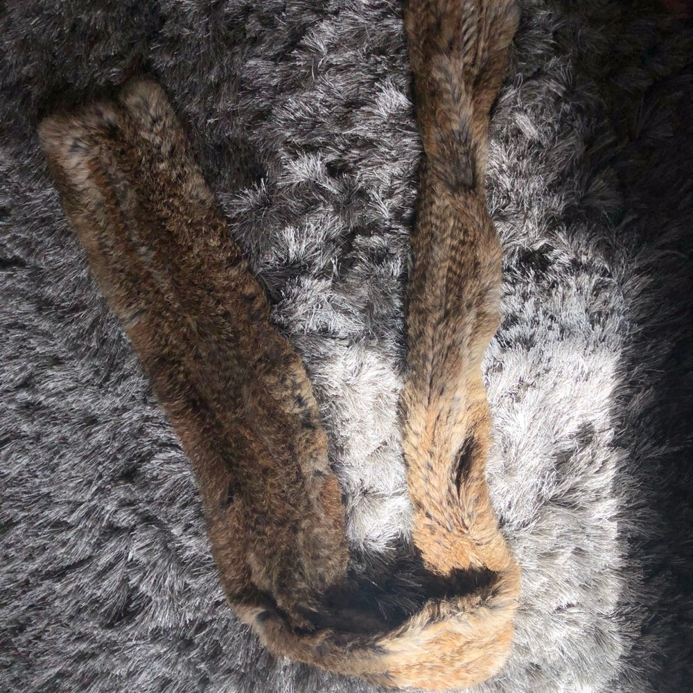 Rabbit fur scarf - Picture 2 of 2
